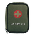 Olive Drab Military Zipper First Aid Kit
